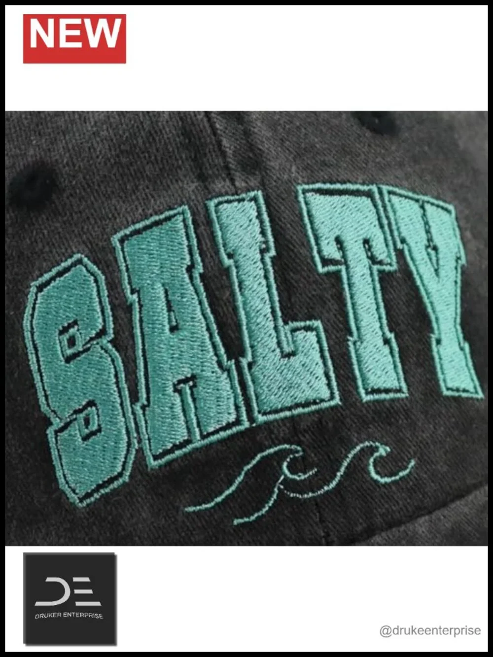 Funny Salty Embroidery Baseball Cap, Cotton Adjustable Hat